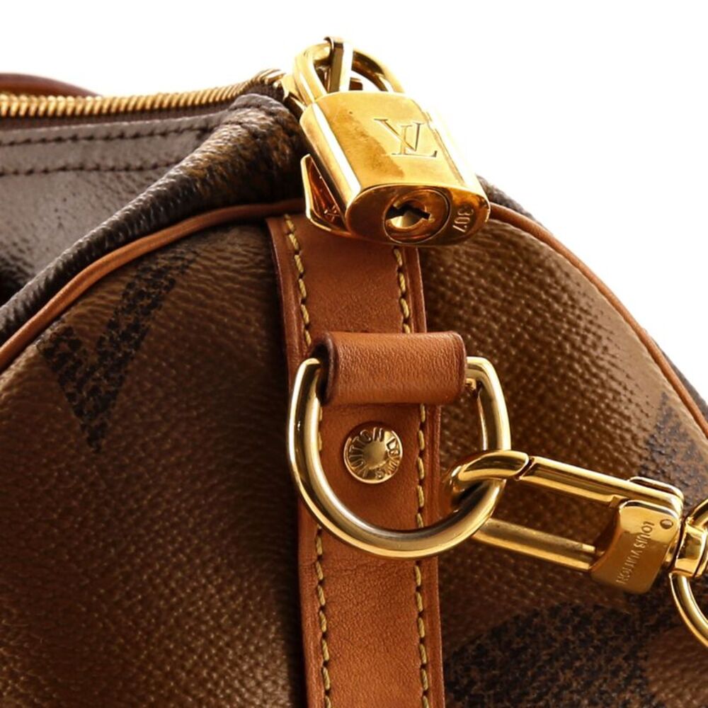 Louis Vuitton Speedy Bandouliere Bag Reverse Monogram Giant 30 Brown - Picture 7 of 8